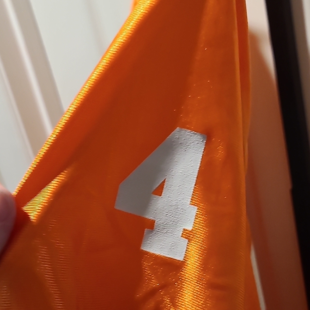 Adidas Men's Orange Jersey Shirt (B4) - Picture 4 of 6